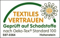 Textiles Vertrauen - geprüft auf Schadstoffe Siegel