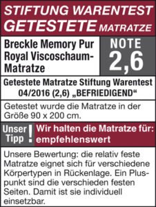 Breckle Memory Pur Royal Siegel