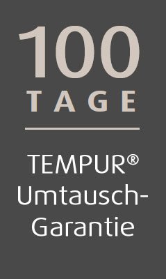 Tempur 100 Tage Umtausch-Garantie