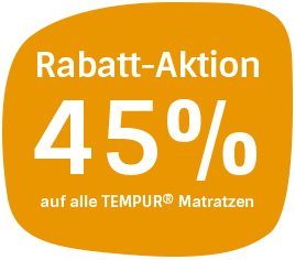 Tempur Aktion: 30% auf alle TEMPUR® Matratzen