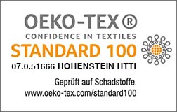 OEKO-TEX Standard 100 label 07.0.51666 Hohenstein HTTI