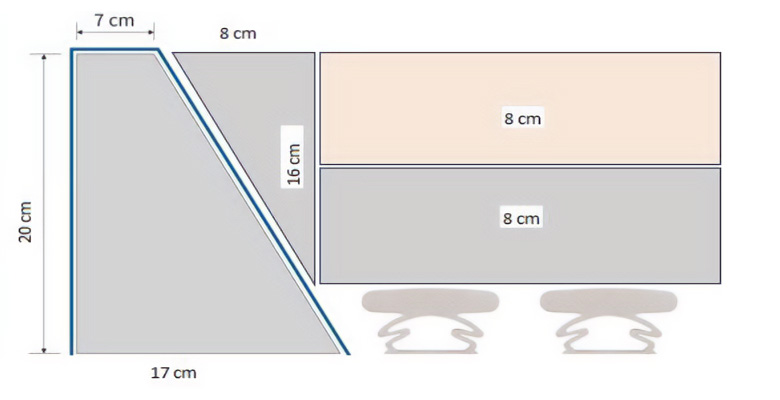 Silwa Hybrid (Kaltschaummatratze fürs Wasserbett) Querschnitt Matratze