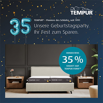 Tempur Aktion 2026 Form Aktion Abbildung