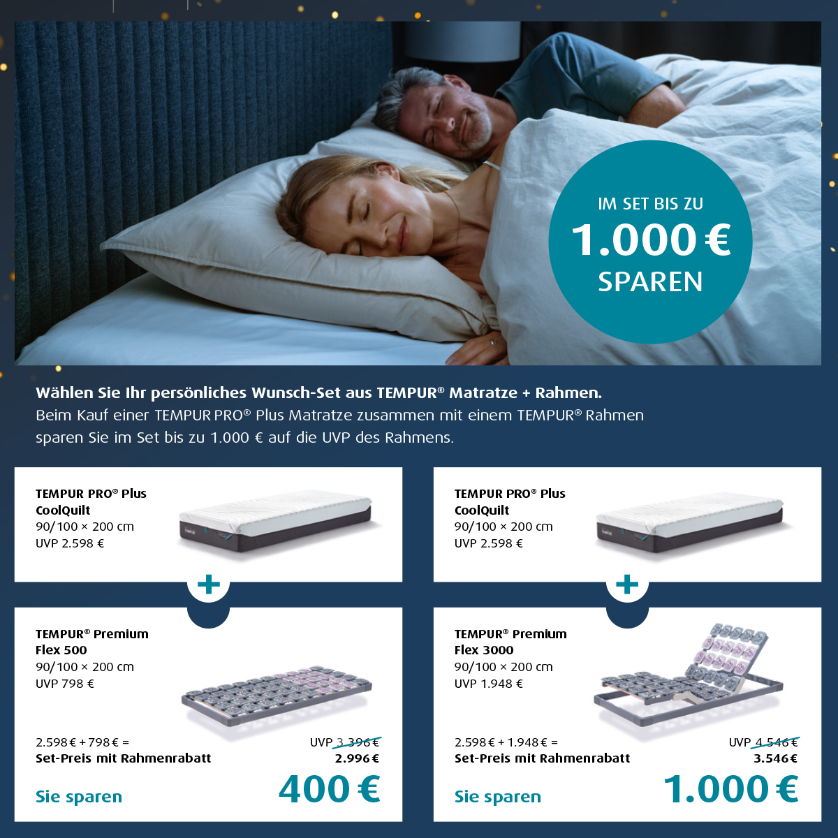 Tempur Aktion 2026 Set-Aktion